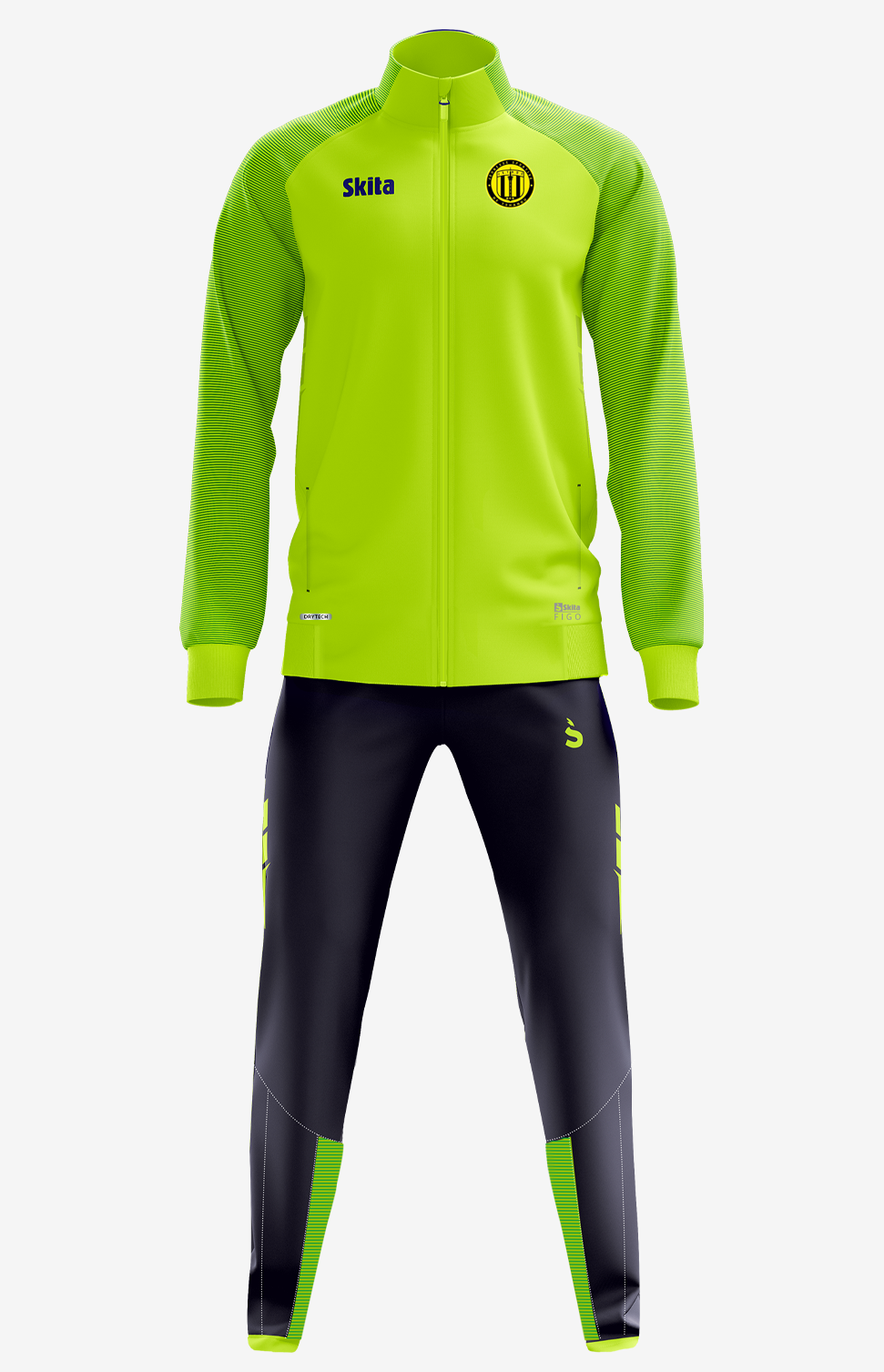 Survêtement Figo bleu/jaune (JST)
